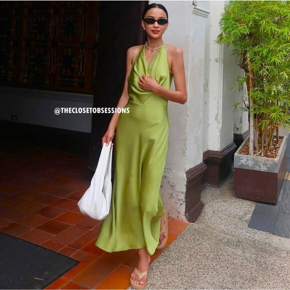 MANGO BLOGGER FAVE!!! Open Back Dress NWT - Picture 12 of 17